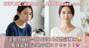 小顔は最強姿勢必須